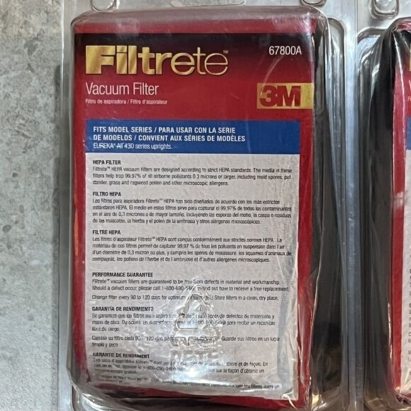 2PK-NEW 3M Filtrete Eureka DCF-10/DCF-14 HEPA Vacuum Filter‎ 430 Series 67800A - Picture 2 of 4